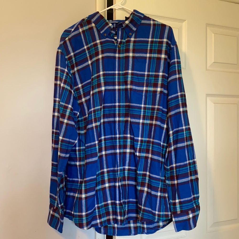 Chaps blue flannel